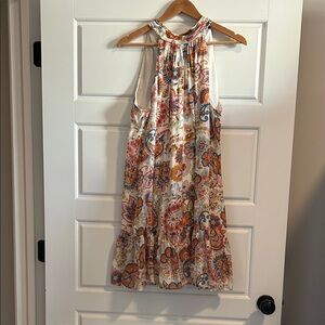 MSK Floral Print Midi Dress - Multicolor